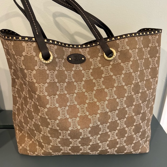 Celine Handbags - Celine Macadam Canvas Tote - Rare Bag with COA